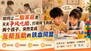 付费文章:如何让二胎家庭里天天争风吃醋、打得鸡飞狗跳的两个孩子,突然变成互帮互助的铁血同盟?-网赚36计