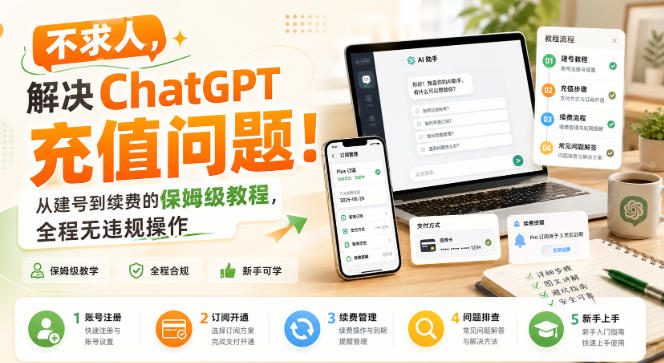 不求人,解决ChatGPT充值问题!从建号到续费的保姆级教程,全程无违规操作-网赚36计