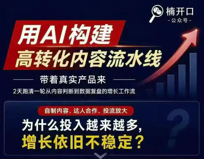 小红书AI内容生产2026年线下课完整现场还原版，用AI构建高转化内容流水线-网赚36计