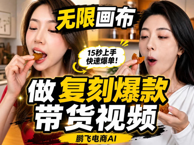 无限画布实操教程，搭一个炸裂级黑科技工作流——一键复刻爆款带货视频-网赚36计