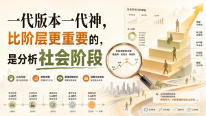 付费文章：一代版本一代神，比阶层更重要的，是分析社会阶段-网赚36计