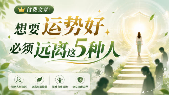 付费文章:想要运势好,必须远离这5种人-网赚36计