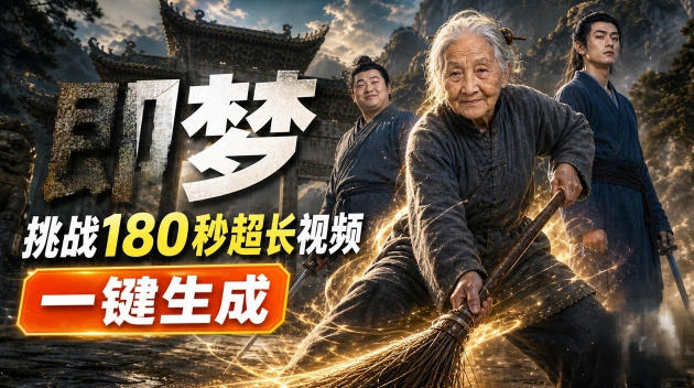 即梦挑战180秒超长视频!一键生成3分钟电影?完整制作流程详细分享!-网赚36计