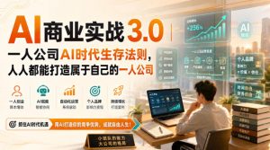 AI商业实战3.0｜一人公司AI时代生存法则，人人都能打造属于自己的一人公司-网赚36计