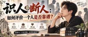 付费文章：识人与断人：如何评价一个人是否靠谱？-网赚36计