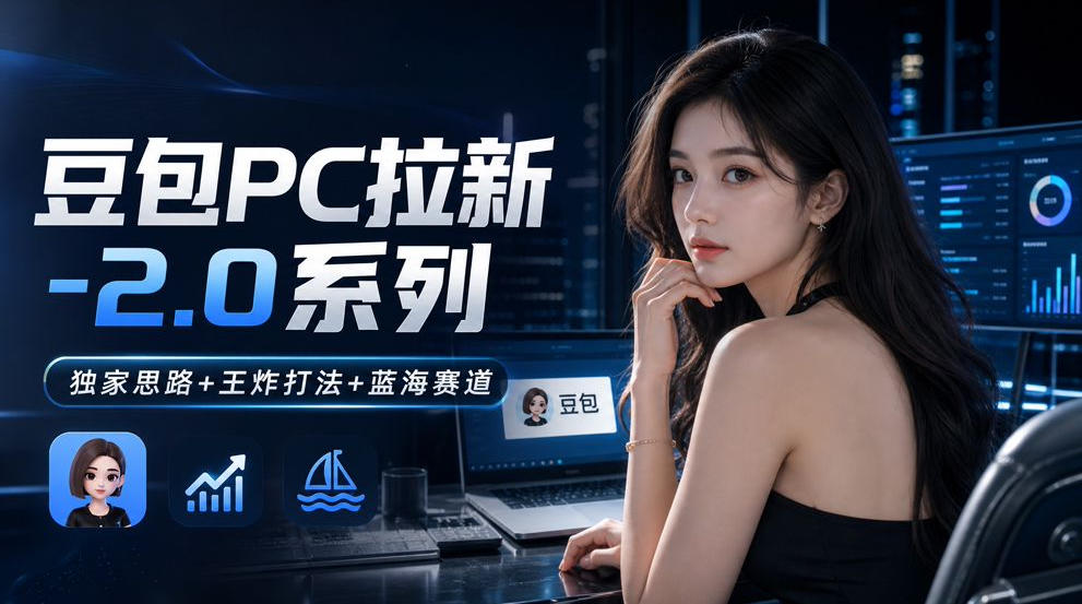 豆包PC拉新2.0系列-独家思路+王炸打法+蓝海赛道-网赚36计