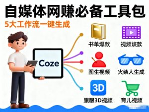Coze工作流合集，内容一共100份左右，内容丰富，可以提供工作效率-网赚36计
