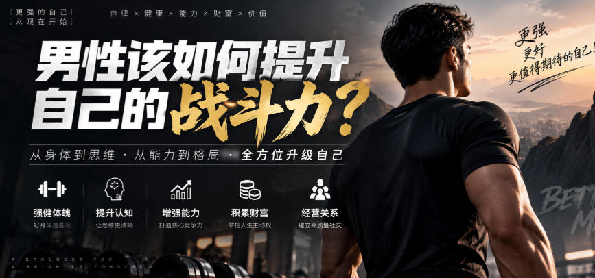 付费文章：男性该如何提升自己的战斗力？-网赚36计