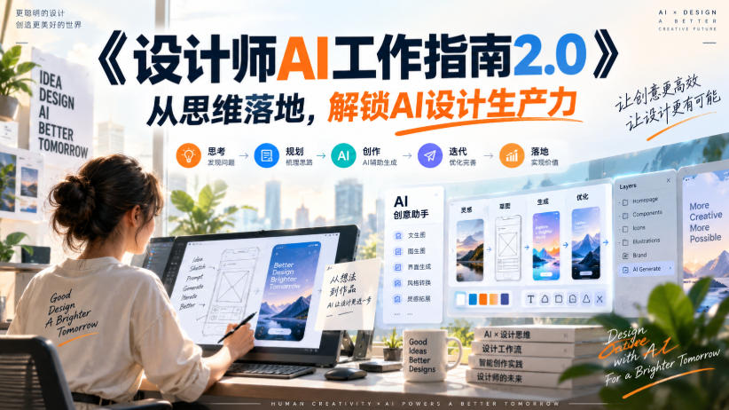 《设计师AI工作指南2.0》从思维落地-无水印，解锁AI设计生产力-网赚36计