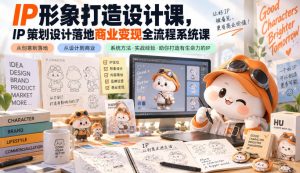 IP形象打造设计课，IP策划设计落地商业变现全流程系统课-网赚36计