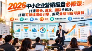 2026中小企业营销操盘必修课：打通增长、成交、团队全闭环，搭建可持续增长引擎，实现业绩可控可复制-网赚36计