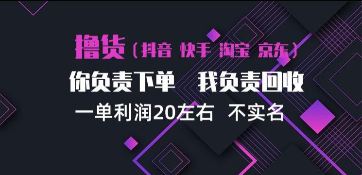 抖音淘宝快手买手项目,一单利润20左右,单号每天下三单,可矩阵【揭秘】-网赚36计
