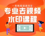 专业去视频水印教程 静态水印、动态水印、文字水印、图片水印一套教程通通搞定-网赚36计