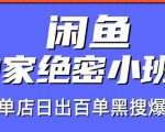 火焱社闲鱼独家绝密小班课-闲鱼单店日出百单黑搜爆破法-网赚36计