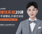 苏笙君的赚钱系统20课 教你从0到1赚到你的第一桶金（不讲理论，只讲方法论）-网赚36计