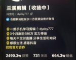 兰溪抖音混剪：一部手机学习剪辑，3个月涨粉580万-网赚36计