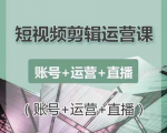 南小北短视频剪辑运营课：账号+运营+直播，零基础学习手机剪辑【视频课程】-网赚36计