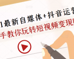 2021最新自媒体+抖音运营课，手把手教你玩转短视频变现赚钱-网赚36计