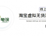 龟课·淘宝虚拟无货源电商5期,全程直播 现场实操,一步步教你轻松实现躺赚-网赚36计