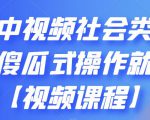 抖音中视频社会类玩法，傻瓜式操作就能赚钱【视频课程】-网赚36计