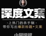 小呆短视频深度文案课，上热门的杀手锏，带你写出爆款标题+文案-网赚36计