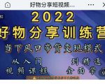 萌飞好物·2022抖音好物分享训练营,当下风口带货变现模式,从入门到精通-网赚36计