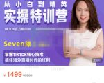 Seven漆:国内&TIKTOK短视频直播训练营,全球直播带货的风口赶紧乘风掘金-网赚36计