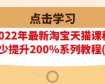 樊剑2022年最新淘宝天猫课程-转化率至少提升200%系列教程(高级)-网赚36计