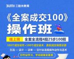 《全案成交100》全案全流程4段25步100招，操作班-网赚36计