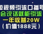 安妈·短视频引流口播号，会说话就能引流，一年收益20W（价值1888元）-网赚36计