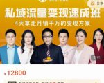 桔子会·私域流量变现速成班，4天拿走月销千万的变现方案 价值12800元-网赚36计