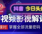 嚴如意·中视频影视解说—掌握流量密码，自媒体运营创收，批量运营账号-网赚36计