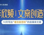 李欣频|文案创造课，0基础可报10天写出“看到就想转”的自媒体文案-网赚36计