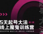 大播·五天起号魔鬼训练营，告别光学不练，逼自己上车，成败与否，5天拿到结果-网赚36计