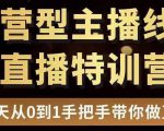 直播电商运营型主播特训营，0基础15天手把手带你做直播带货-网赚36计