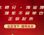 电商大师兄·淘宝搜索新玩法，搜索不刷单也能真正做起来-网赚36计