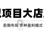 虚拟项目月入几万大店玩法分享，多店操作利润倍增（快速起店盈利）-网赚36计