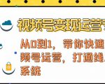 视频号变现运营，视频号+社群+直播，铁三角打通视频号变现系统-网赚36计