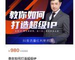 教你如何打造超级IP，抖音流量红利新机遇（价值980元）-网赚36计