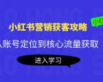 小红书营销获客攻略：从账号定位到核心流量获取，爆款笔记打造-网赚36计