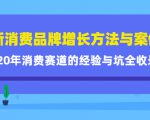 新消费品牌增长方法与案例精华课：20年消费赛道的经验与坑全收录-网赚36计