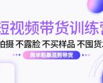 短视频带货训练营：不拍摄 不露脸 不买样品 不囤货发货 简单粗暴混剪带货（第三期）-网赚36计