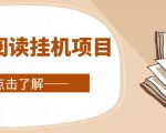 全自动阅读挂机项目，号称单窗10r，全套脚本+教程，小白上手简单-网赚36计