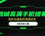 同城高清手机绿幕，直播间现实与虚拟的混搭技术，老板商家必看！-网赚36计