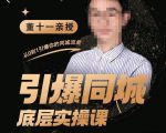 董十一·引爆同城底层实操课，​短视频+模板+直播+矩阵+投放，一套可复制的同城短视频打法-网赚36计