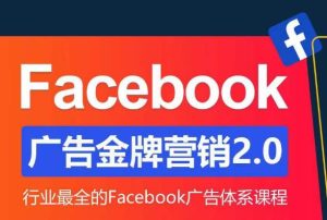 Facebook广告营销体系化教程，Facebook广告金牌营销2.0，行业最全的Facebook广告体系课程-网赚36计