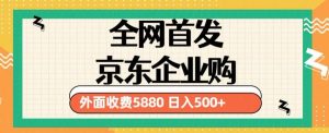 3月最新京东企业购教程，小白可做单人日利润500+撸货项目（仅揭秘）-网赚36计