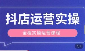 抖店运营全程实操教学课，实体店老板想转型直播带货，想从事直播带货运营，中控，主播行业的小白-网赚36计
