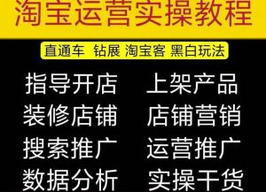 2023淘宝开店教程0基础到高级全套视频网店电商运营培训教学课程-网赚36计