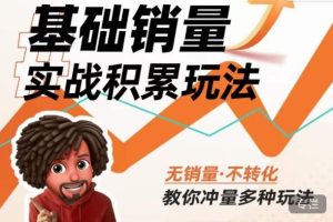 内功丨淘系基础销量实战积累玩法，无销量·不转化，教你冲量多种玩法-网赚36计
